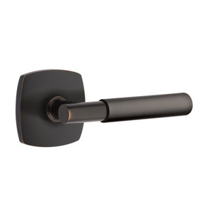 Emtek 5316-MYL-US10B Myles Door Lever Passage Set With Urban Modern Rosette Oil Rubbed Bronze