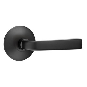 Emtek 5107-SIO-US19 Sion Door Lever Passage Set With Modern Rosette Flat Black