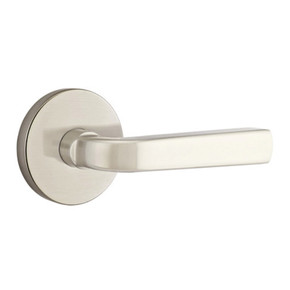 Emtek 5109-SIO-US15 Sion Door Lever Passage Set With Disk Rosette Satin Nickel