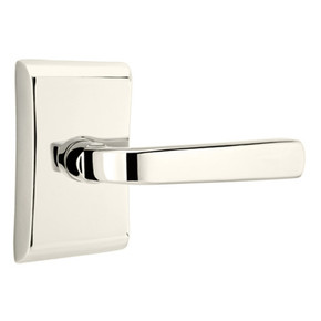 Emtek 5211-SIO-US14 Sion Door Lever Privacy Set With Neos Rosette Polished Nickel