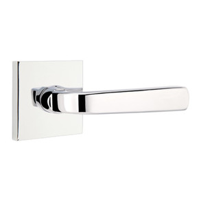 Emtek 5050-SIO-US26 Sion Door Lever Dummy Set With Square Rosette Polished Chrome