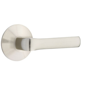 Emtek 5207-SPN-US15 Spencer Door Lever Privacy Set With Modern Rosette Satin Nickel