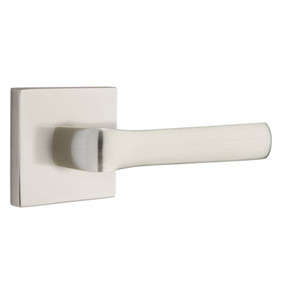 Emtek 5210-SPN-US15 Spencer Door Lever Privacy Set With Square Rosette Satin Nickel