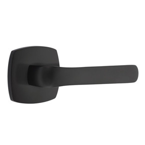 Emtek 5306-SPN-US19 Spencer Door Lever Dummy Set With Urban Modern Rosette Flat Black