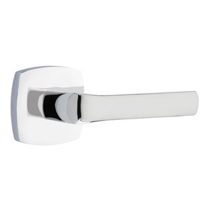 Emtek 5306-SPN-US26 Spencer Door Lever Dummy Set With Urban Modern Rosette Polished Chrome