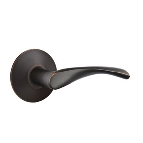 Emtek 5057-TRT-US10B Triton Door Lever Dummy Set With Modern Rosette Oil Rubbed Bronze