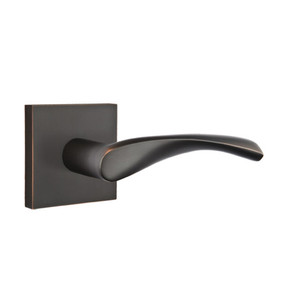 Emtek 5210-TRT-US10B Triton Door Lever Privacy Set With Square Rosette Oil Rubbed Bronze