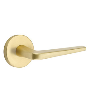 Emtek 5059-ATN-US4 Athena Door Lever Dummy Set With Disk Rosette Satin Brass