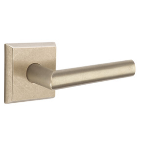 Emtek 7111-MA-TWB Mariposa Sandcast Bronze Door Lever Passage Set With #6 Rosette Tumbled White Bronze