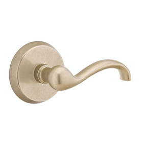 Emtek 7056-TT-TWB Teton Sandcast Bronze Door Lever Dummy Set With #2 Rosette Tumbled White Bronze