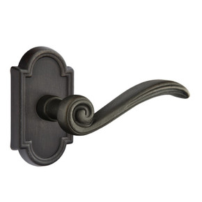 Emtek 70511-MDI-MB Medici Lost Wax Door Lever Dummy Set With #11 Rosette Medium Bronze