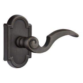 Emtek 71011-NA-MB Napoli Lost Wax Door Lever Passage Set With #11 Rosette Medium Bronze