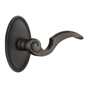 Emtek 71014-NA-MB Napoli Lost Wax Door Lever Passage Set With #14 Rosette Medium Bronze