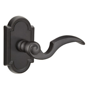 Emtek 70511-NA-FB Napoli Lost Wax Door Lever Dummy Set With #11 Rosette Flat Black Bronze