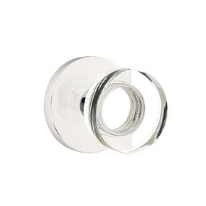 Emtek 5059-MDC-US26 Modern Disc Door Knob Dummy Set With Disk Rosette Polished Chrome