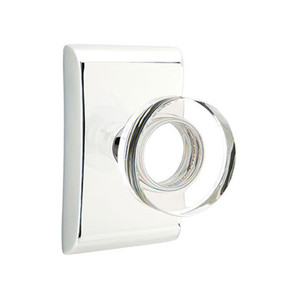 Emtek 5211-MDC-US26 Modern Disc Door Knob Privacy Set With Neos Rosette Polished Chrome