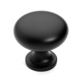 Dynasty Hardware K-3910-FB Mushroom Cabinet Knob, Flat Black