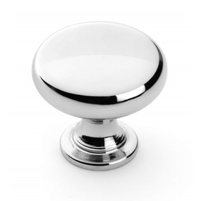 Dynasty Hardware K-3910-26 Mushroom Cabinet Knob, Polished Chrome