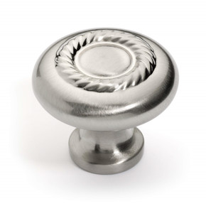 Dynasty Hardware K-5104-SN Rope Cabinet Knob, Satin Nickel