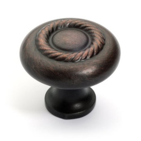 Dynasty Hardware K-80117-10B Rope Cabinet Knob, Oil Rubbed Bronze