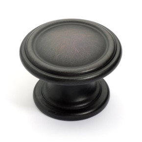 Dynasty Hardware K-8038-S-10B Two Ring Cabinet Knob, Oil Rubbed Bronze