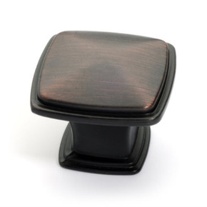 Dynasty Hardware K-81091-10B Cabinet Knob 1-1/4-Inch Square, Oil Rubbed Bronze