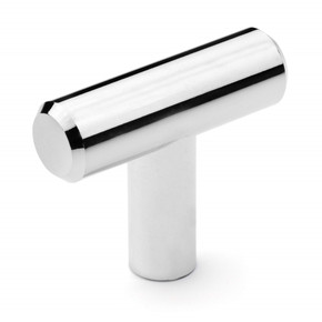 Dynasty Hardware P-1006-26 European Style T Cabinet Knob, Polished Chrome