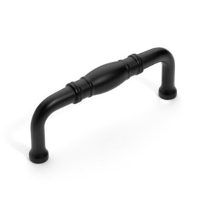 Dynasty Hardware P-80290-FB Barrel Cabinet Hardware Pull Flat Black