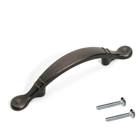 Dynasty Hardware P-80602-10B Arched Cabinet Hardware Pull Oil Rubbed Bronze
