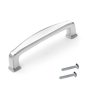 Dynasty Hardware P-81092-26 Cabinet Hardware 3-3/4-Inch CTC Pull Polished Chrome