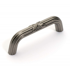 Dynasty Hardware P-82432-AN Ribbon and Reed Cabinet Hardware Pull Antique Nickel