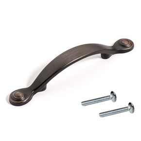 Dynasty Hardware P-86954-12P Arched Cabinet Hardware Pull, Aged Oil Rubbed Bronze