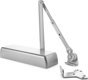 Dynasty Hardware 4401-ALUM Heavy Duty Commercial Door Closer, Aluminum With Hold Open