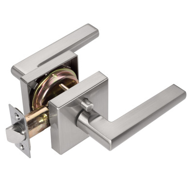 Dynasty Hardware CAP-30-US15, Capri Lever Privacy Set, Satin Nickel