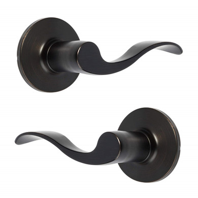 Dynasty Hardware HER-78-12P Heritage Dummy Lever, Aged Oil Rubbed Bronze
