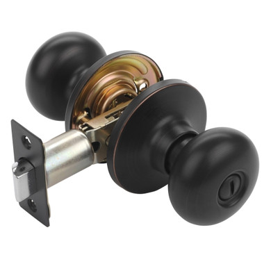 Dynasty Hardware TAH-30-12P Tahoe Door Knob, Privacy Set, Aged Oil Rubbed Bronze