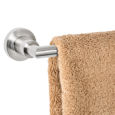 Dynasty Hardware 4000-SN-4 Manhattan Towel Bar Set, Satin Nickel, 4-Piece Set, With 24" Towel Bar