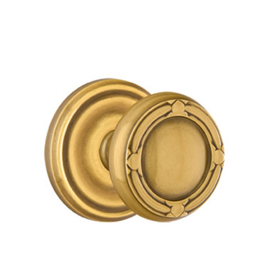 Emtek 8100-RBK-US7 Ribbon & Reed Door Knob Passage Set With Regular Rosette French Antique