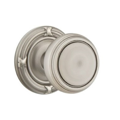 Emtek 8107-NW-US15A Norwich Door Knob Passage Set With Ribbon & Reed Rosette Pewter