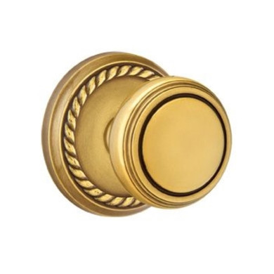 Emtek 8201-NW-US7 Norwich Door Knob Privacy Set With Rope Rosette French Antique