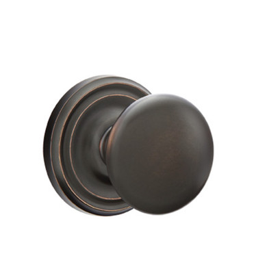 Emtek 8100-P-US10B Providence Door Knob Passage Set With Regular Rosette Oil Rubbed Bronze