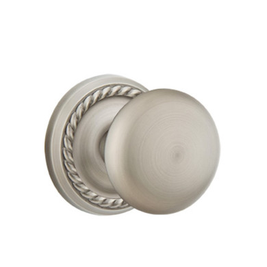 Emtek 8101-P-US15A Providence Door Knob Passage Set With Rope Rosette Pewter