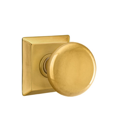 Emtek 8531-P-US7 Providence Door Knob Dummy Set With Quincy Rosette French Antique