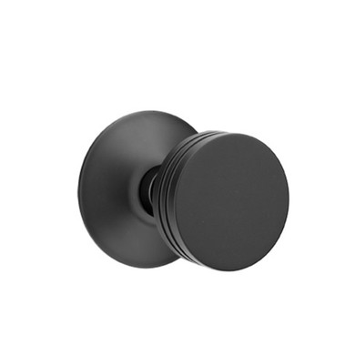 Emtek 5057-BN-US19 Bern Door Knob Dummy Set With Modern Rosette Flat Black