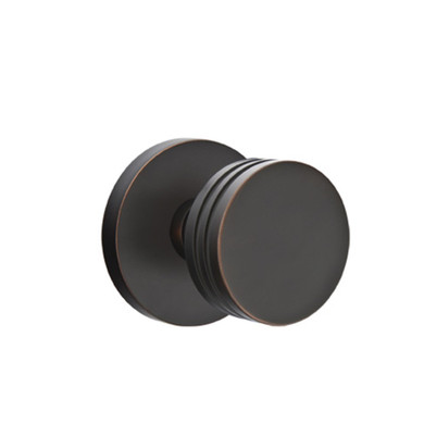 Emtek 5059-BN-US10B Bern Door Knob Dummy Set With Disk Rosette Oil Rubbed Bronze