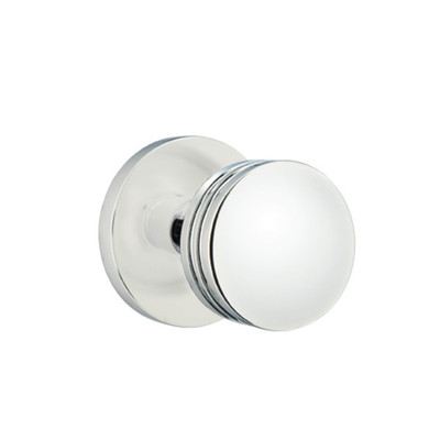Emtek 5209-BN-US26 Bern Door Knob Privacy Set With Disk Rosette Polished Chrome