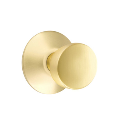 Emtek 5107-LAU-US4 Laurent Door Knob Passage Set With Modern Rosette Satin Brass
