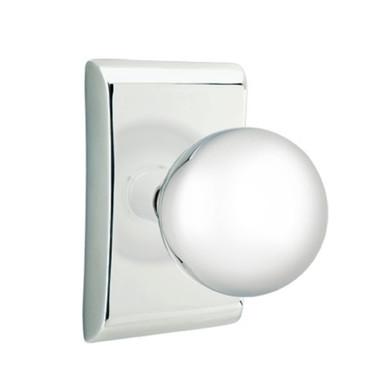 Emtek 5051-OR-US26 Orb Door Knob Dummy Set With Neos Rosette Polished Chrome