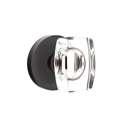 Emtek 5209-WS-US10B Windsor Door Knob Privacy Set With Disk Rosette Oil Rubbed Bronze