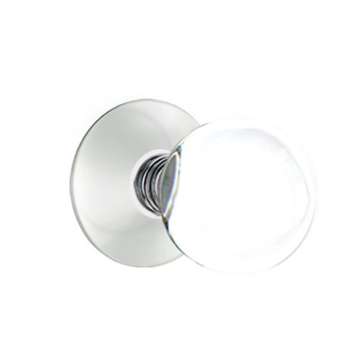 Emtek 5107-BL-US26 Bristol Door Knob Passage Set With Modern Rosette Polished Chrome